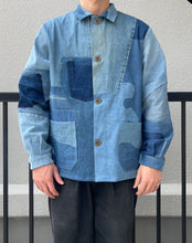 画像をギャラリービューアに読み込む, Hand-patched Blue Denim Jacket(One of a kind)