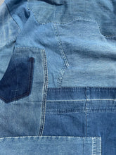 画像をギャラリービューアに読み込む, Hand-patched Blue Denim Jacket(One of a kind)