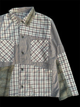 將圖片載入圖庫檢視器 STUDIO GINJIROU Original Hand-Patched Shirt Jacket (One of a kind)