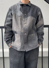이미지를 갤러리 뷰어에 로드 , Hand-patched Black Denim Jacket (One of a kind)