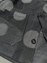 画像をギャラリービューアに読み込む, Hand-patched Black Denim Jacket (One of a kind)