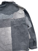이미지를 갤러리 뷰어에 로드 , Hand-patched Black Denim Jacket (One of a kind)