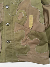 이미지를 갤러리 뷰어에 로드 , Hand-patched Military Jacket (One of a kind)