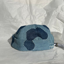 이미지를 갤러리 뷰어에 로드 , Hand-patched Denim Hat (Blue)

