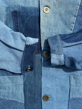 画像をギャラリービューアに読み込む, Hand-patched Blue Denim Jacket(One of a kind)
