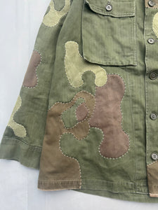 Hand-patched Military Jacket (One of a kind) SIZE: L