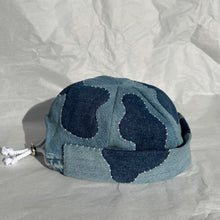 이미지를 갤러리 뷰어에 로드 , Hand-patched Denim Hat (Blue)
