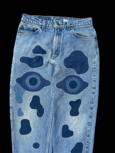 Customized Levi's 550 (W33) (One of a kind)