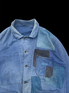 Hand-Repaired French Work Jacket (One of a kind)