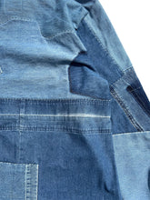 画像をギャラリービューアに読み込む, Hand-patched Blue Denim Jacket(One of a kind)
