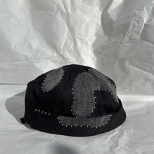 이미지를 갤러리 뷰어에 로드 , Hand-patched Denim Hat (Black)
