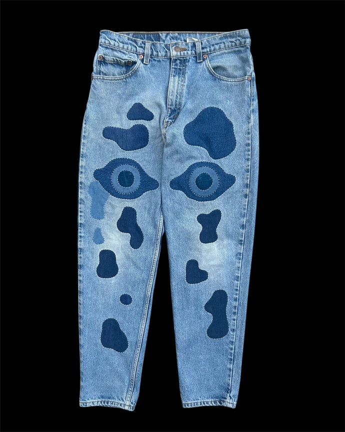 Customized Levi's 550 (W33) (One of a kind)