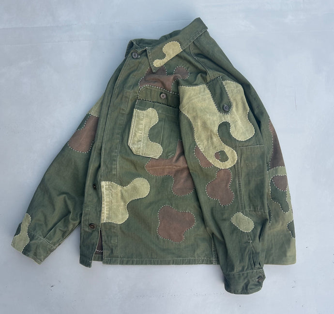 Hand-patched Military Jacket (One of a kind) SIZE: XL