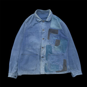 Hand-Repaired French Work Jacket (One of a kind)