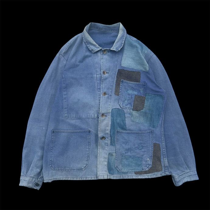 Hand-Repaired French Work Jacket (One of a kind)