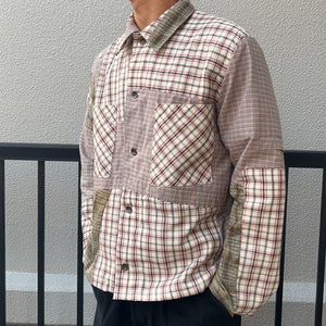 STUDIO GINJIROU Original Hand-Patched Shirt Jacket (One of a kind)