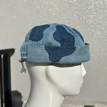 이미지를 갤러리 뷰어에 로드 , Hand-patched Denim Hat (Blue)
