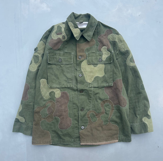 Hand-patched Military Jacket (One of a kind) SIZE: L