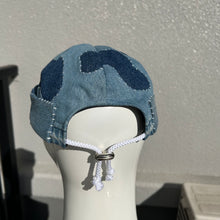 이미지를 갤러리 뷰어에 로드 , Hand-patched Denim Hat (Blue)
