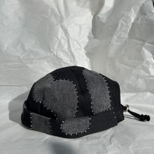 이미지를 갤러리 뷰어에 로드 , Hand-patched Denim Hat (Black)
