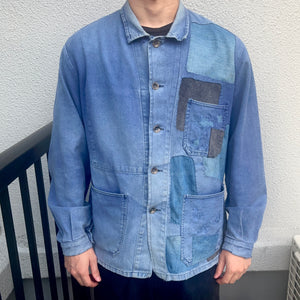 Hand-Repaired French Work Jacket (One of a kind)