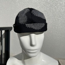 이미지를 갤러리 뷰어에 로드 , Hand-patched Denim Hat (Black)
